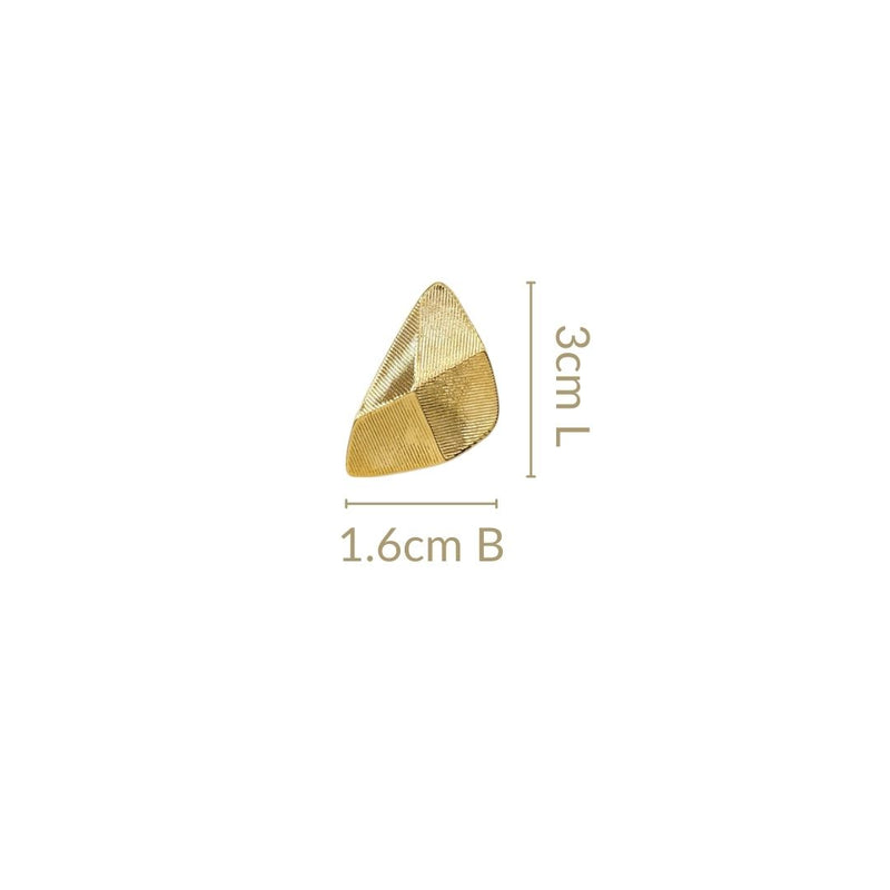 Terrain Stud Earrings Gold