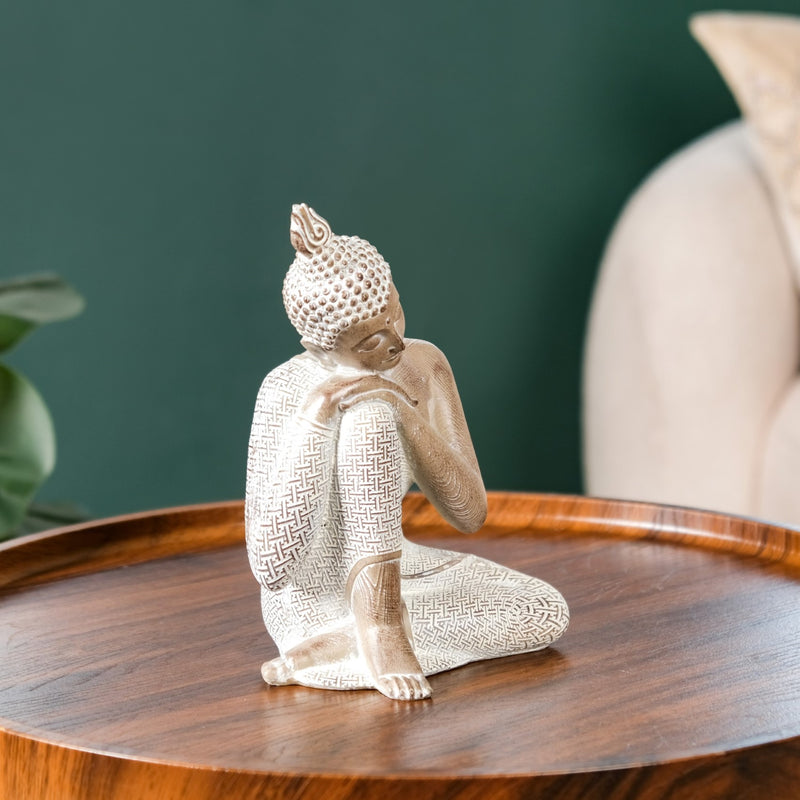 Buddha Idol Showpiece For Home Decor 8 Inch- Buddha Idol Showpiece, Home Decor Buddha, 8-Inch Buddha Statue, Spiritual Home Accent, Decorative Buddha