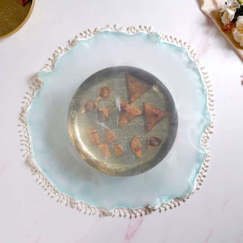 Set Of 3 Traditional Thali Covers Multicolour