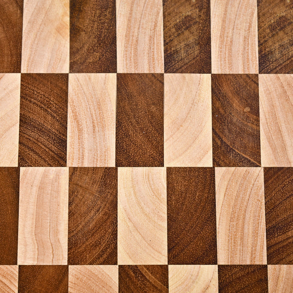 Checkered Wooden Thick Chopping Board