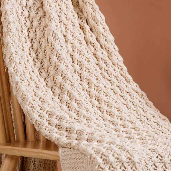 Daisy Lace Baby Blanket - I Like Knitting