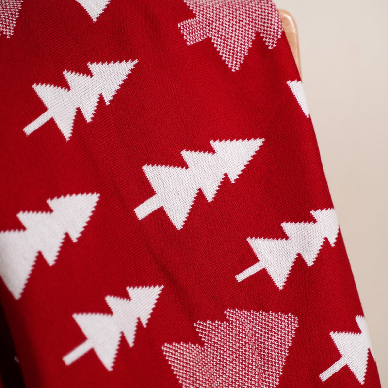 Reversible Christmas Tree Sofa Throw Blanket