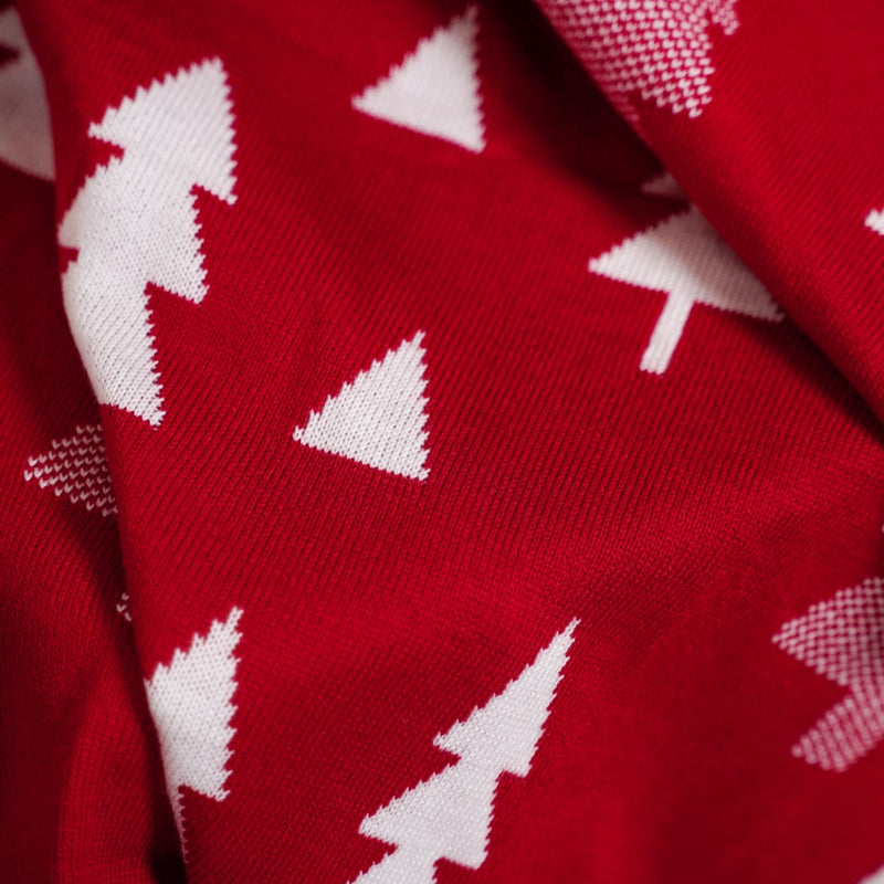 Reversible Christmas Tree Sofa Throw Blanket