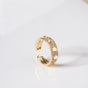 Gold Stone Studded Thumb Ring