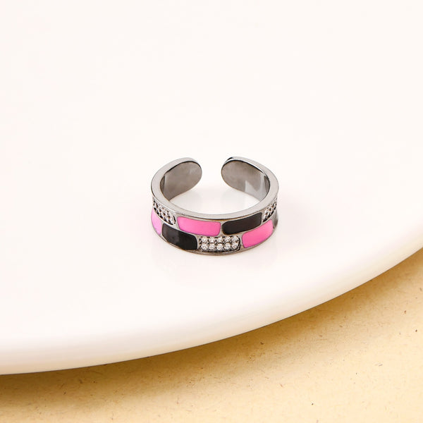 Tile Pattern Twinkling Ring