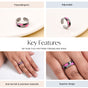 Tile Pattern Twinkling Ring