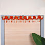 Metal Leaf Embellished Festive Wall Decor