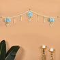 Artificial Pearl String Blue Blossom Door Hanging