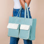 Stylish Travel Tote Bag Turquoise