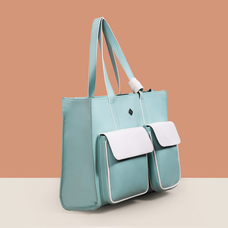 Stylish Travel Tote Bag Turquoise