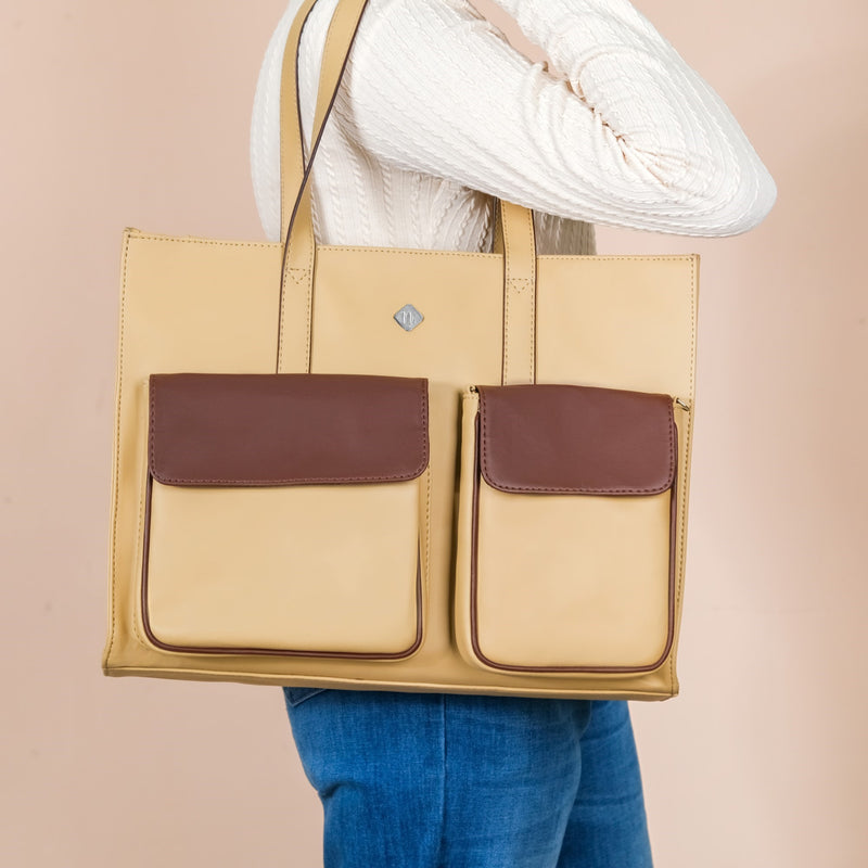 Trendy Tote Bag For Women Beige