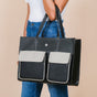 Multifunctional Designer Tote Bag Black