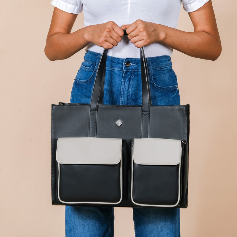 Multifunctional Designer Tote Bag Black