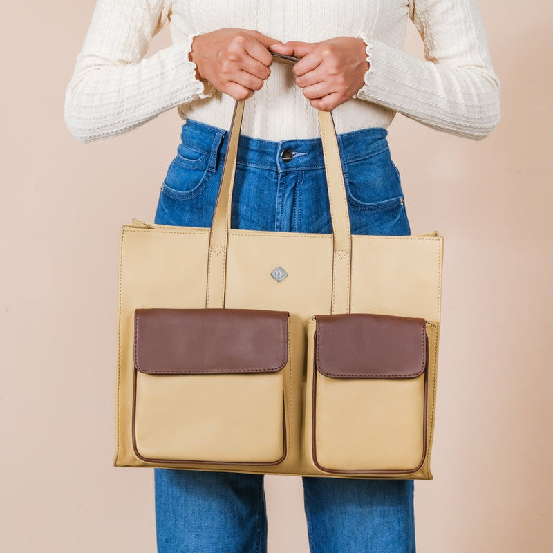 Trendy Tote Bag For Women Beige