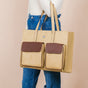Trendy Tote Bag For Women Beige