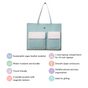 Stylish Travel Tote Bag Turquoise