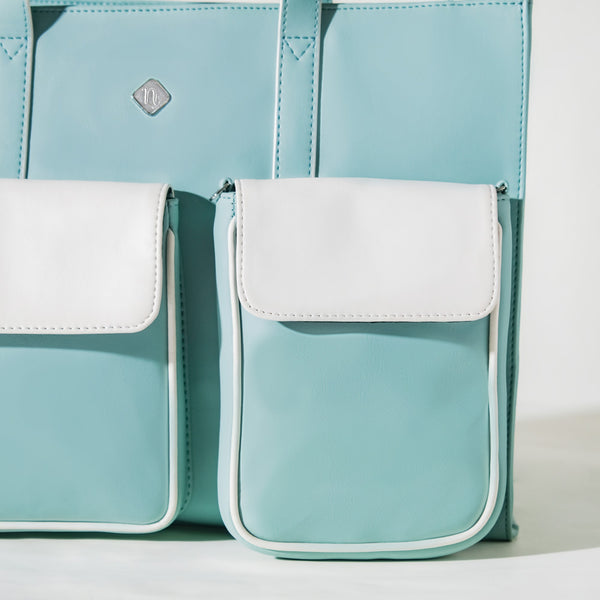 Stylish Travel Tote Bag Turquoise