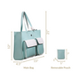 Stylish Travel Tote Bag Turquoise