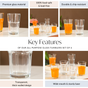 All Purpose Glass Tumblers Set Of 6 310ml