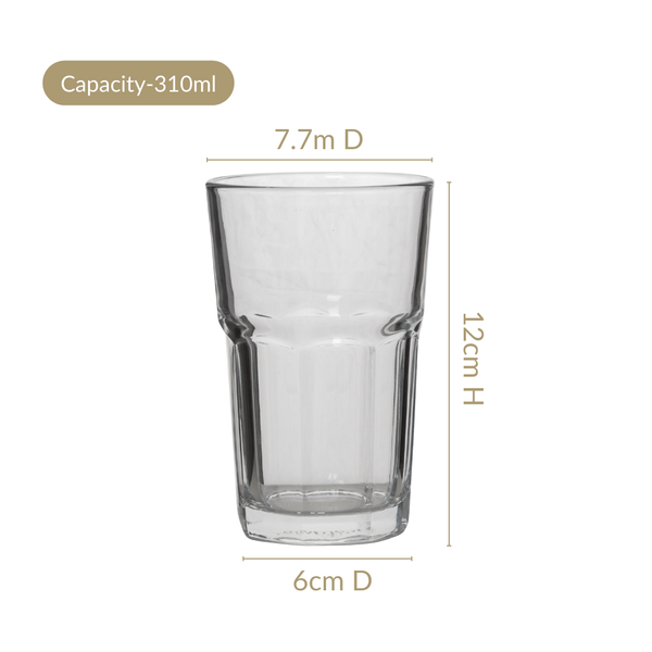 All Purpose Glass Tumblers Set Of 6 310ml