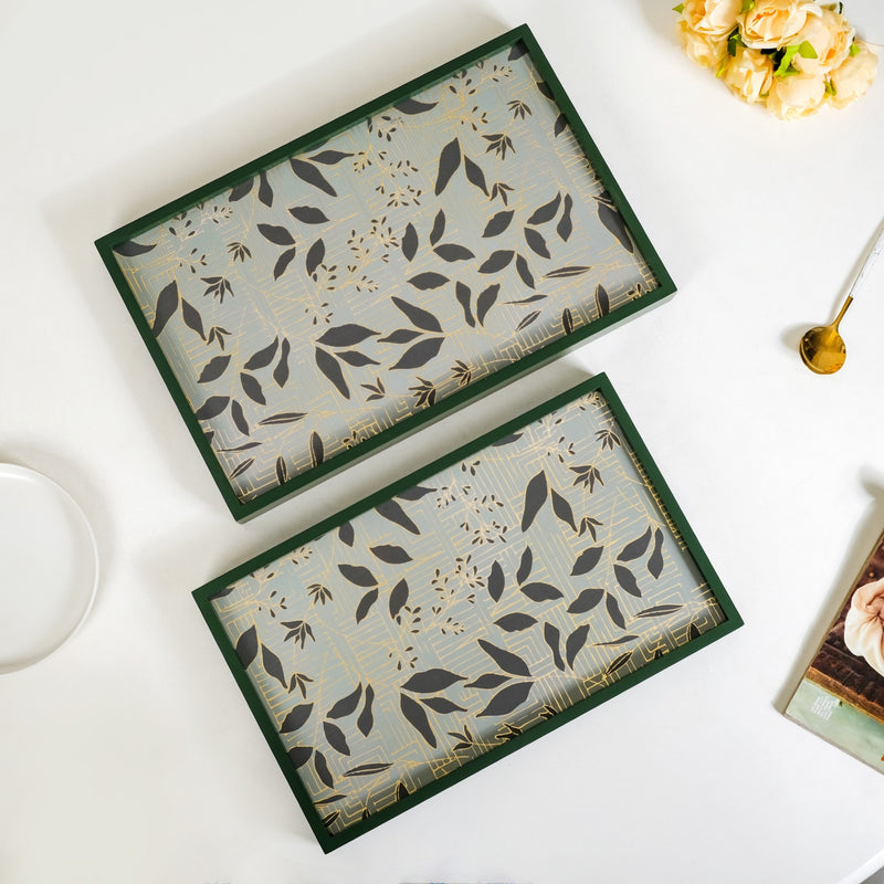 Verdantia Wooden Tea Tray Set Of 2
