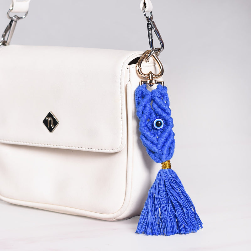 Macrame Evil Eye Keychain Set Of 4