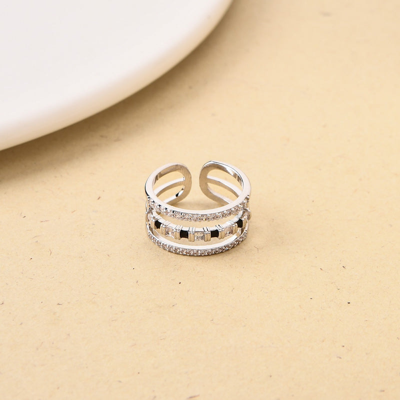 Trio Delight Silver Ring