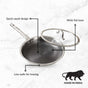 Honeycomb Non Stick Triply Frypan With Lid 1750ml