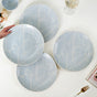 Tropica Baby Blue Printed Ceramic Dinner Plate Set Of 4 10 Inch