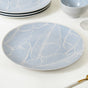 Tropica Baby Blue Printed Ceramic Dinner Plate Set Of 4 10 Inch