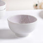 Tropica Light Mauve Banana Foliage Ceramic Bowl Set Of 4 325ml