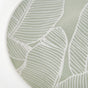 Tropica Banana Leaf Embossed Dinner Plate Set Of 4 Mint 10 Inch