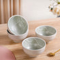 Tropica Banana Leaf Embossed Small Bowl Set Of 4 Mint 325ml