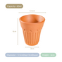 Real Bengal Terracotta Mini Kulhad Cup Set Of 12 60ml- Kulhad, tea cups, tea cup set, cutting chai glasses, tea cups with stand, terracotta tumblers