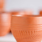 Set Of 10 Sustainable Terracotta Tea Cups 80ml - Kulhad, tea cup set, terracotta tea cups, earthen tea cups