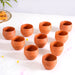 Set Of 10 Sustainable Terracotta Tea Cups 80ml