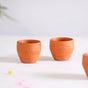 Set Of 10 Sustainable Terracotta Tea Cups 80ml - Kulhad, tea cup set, terracotta tea cups, earthen tea cups