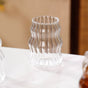 Set Of 4 Ribbed Borosilicate Cold Coffee Glass 550ml