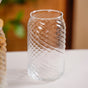 Set Of 4 Glass Tumblers With Wooden Lids And Glass Straws 500ml