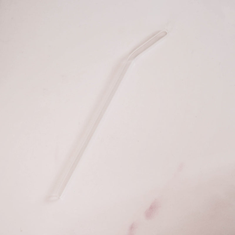 Set Of 4 Glass Tumblers With Wooden Lids And Glass Straws 500ml