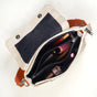 Tuscany Tan Vegan Leather Shoulder Bag