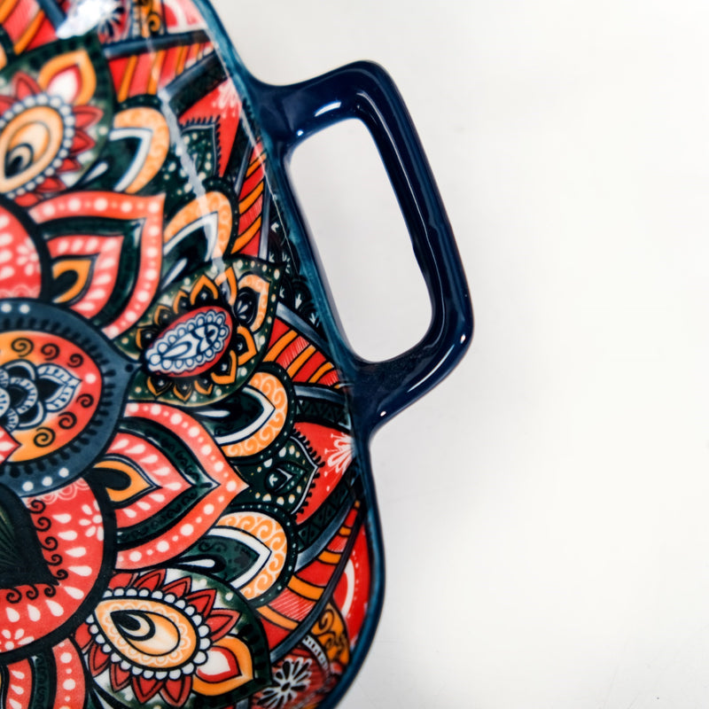 Twilight Tints Ceramic Serving Platter Dish