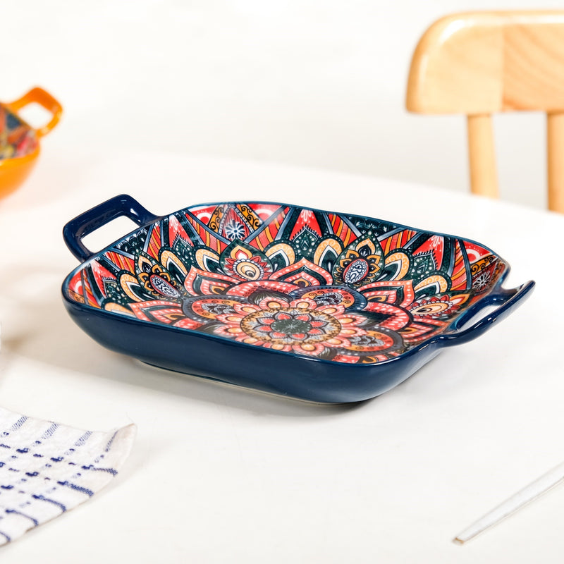 Twilight Tints Ceramic Serving Platter Dish