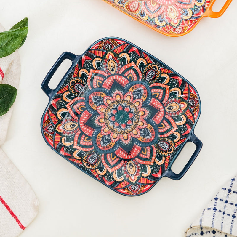 Twilight Tints Ceramic Serving Platter Dish