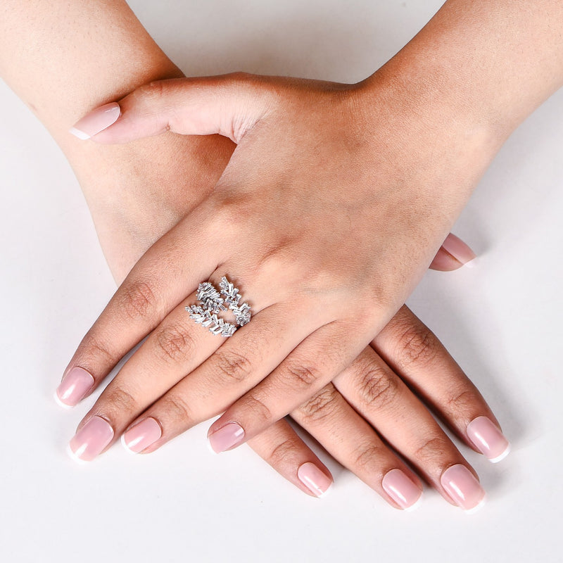 Twilight Wreath Baguette Ring