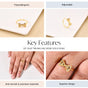 Twinkling Bow Gold Ring