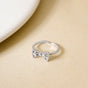 Twinkling Bow Silver Ring