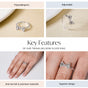 Twinkling Bow Silver Ring