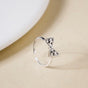 Twinkling Bow Silver Ring