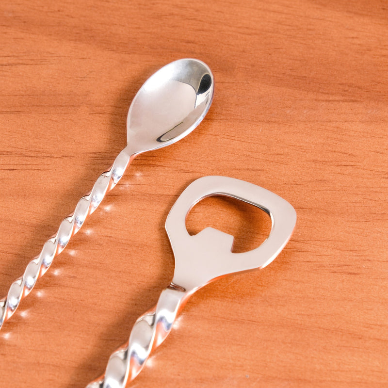 Sleek Stainless Steel Mixology Bar Tool Set Of 6